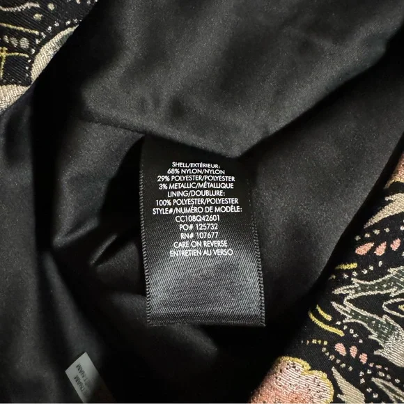 Alice + Olivia NWOT Donald High Rise Shorts in Black/Peach Promise Floral Size 6 - Picture 14 of 16